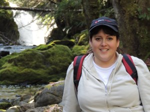 The waterfall in Fossli Park can be seen over my right shoulder.