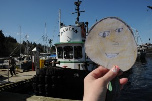 Hey, a tugboat named 'Alberni', just like where Susie lives.